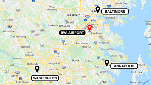 It’s a convenient drive from Baltimore, Annapolis and Washington, DC.