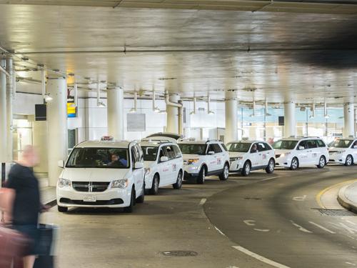 Line of Taxis at BWI Marshall Airport