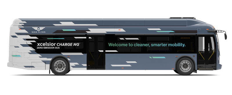 Image of a New Flyer Xcelsior Charge NG electric bus