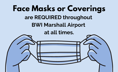 Face Masks Required at BWI Marshall Airport