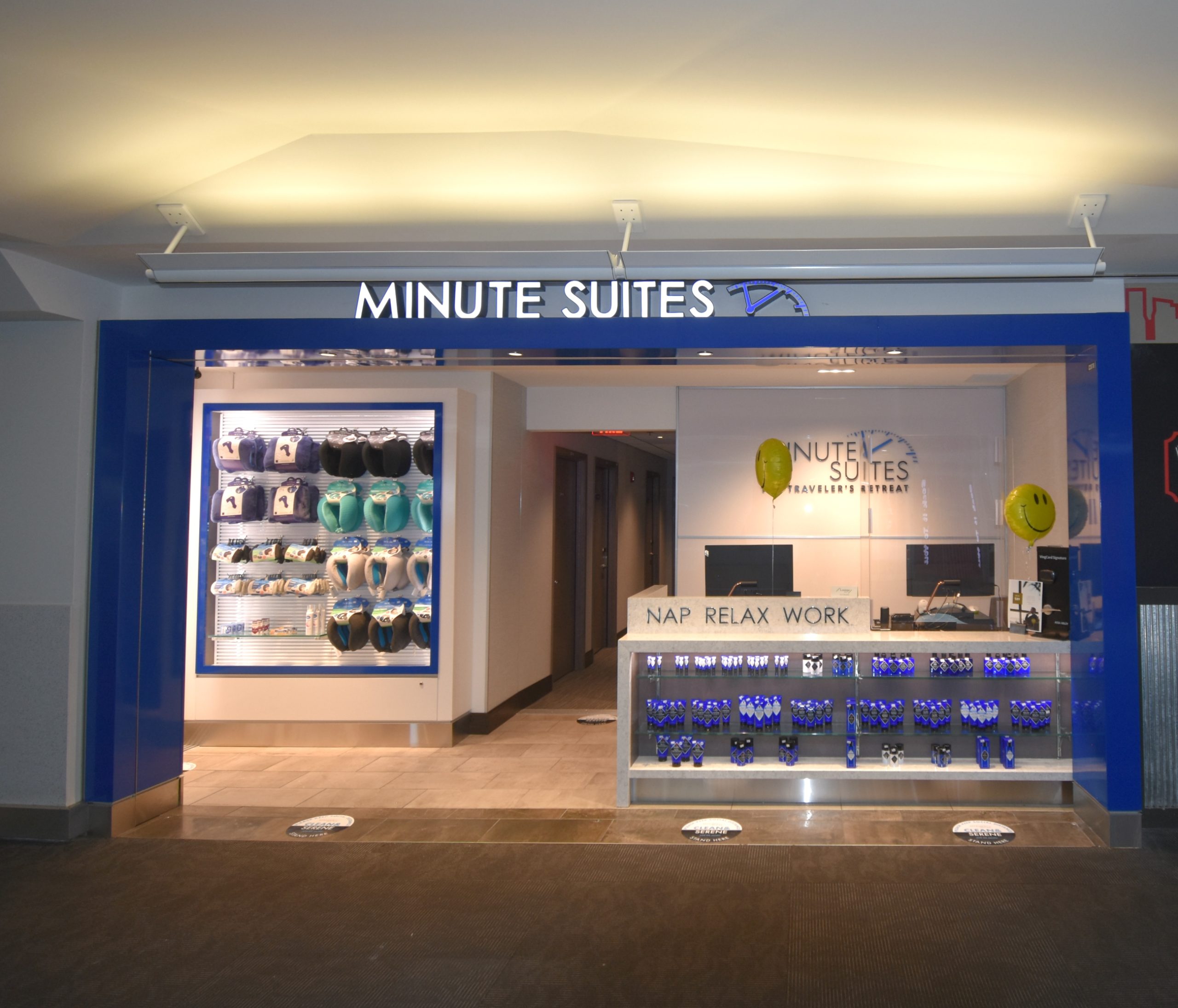 Photograph of the storefront of Minute Suites at BWI Marshall Airport