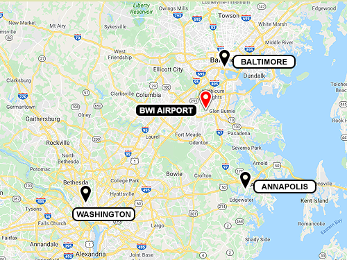 It’s a convenient drive from Baltimore, Annapolis and Washington, DC.