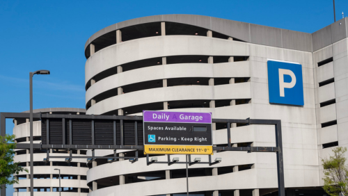 Exterior photo of the BWI Marshall Airport Daily Garage