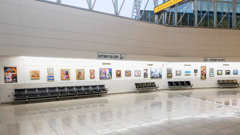 Photo of the Arts Council of Anne Arundel County Gateway Gallery at BWI Thurgood Marshall Airport