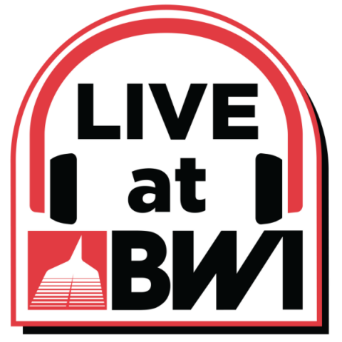Logo of the Sounds of Maryland: Live at BWI live music program at BWI Thurgood Marshall Airport